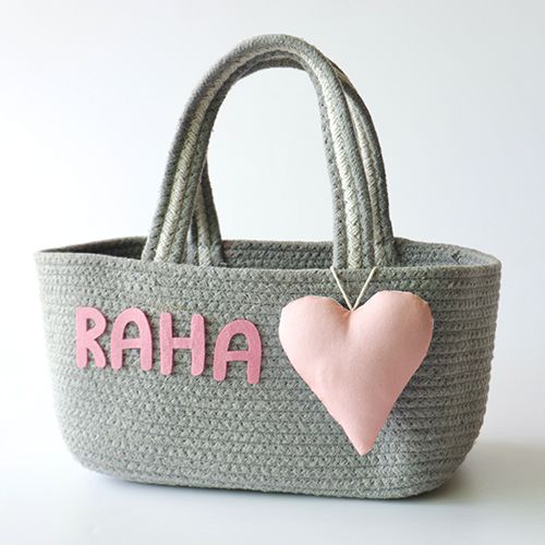 Stunning Storage Basket with Heart