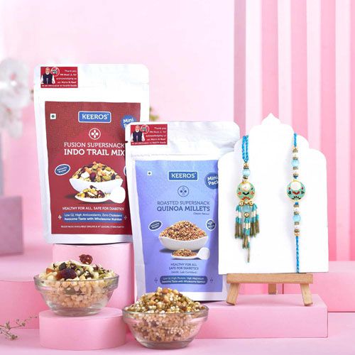 Quinoa  N  Trail Mix Rakhi Set