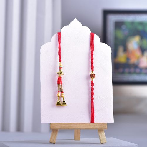 Divine Rudraksh Rakhi Pair